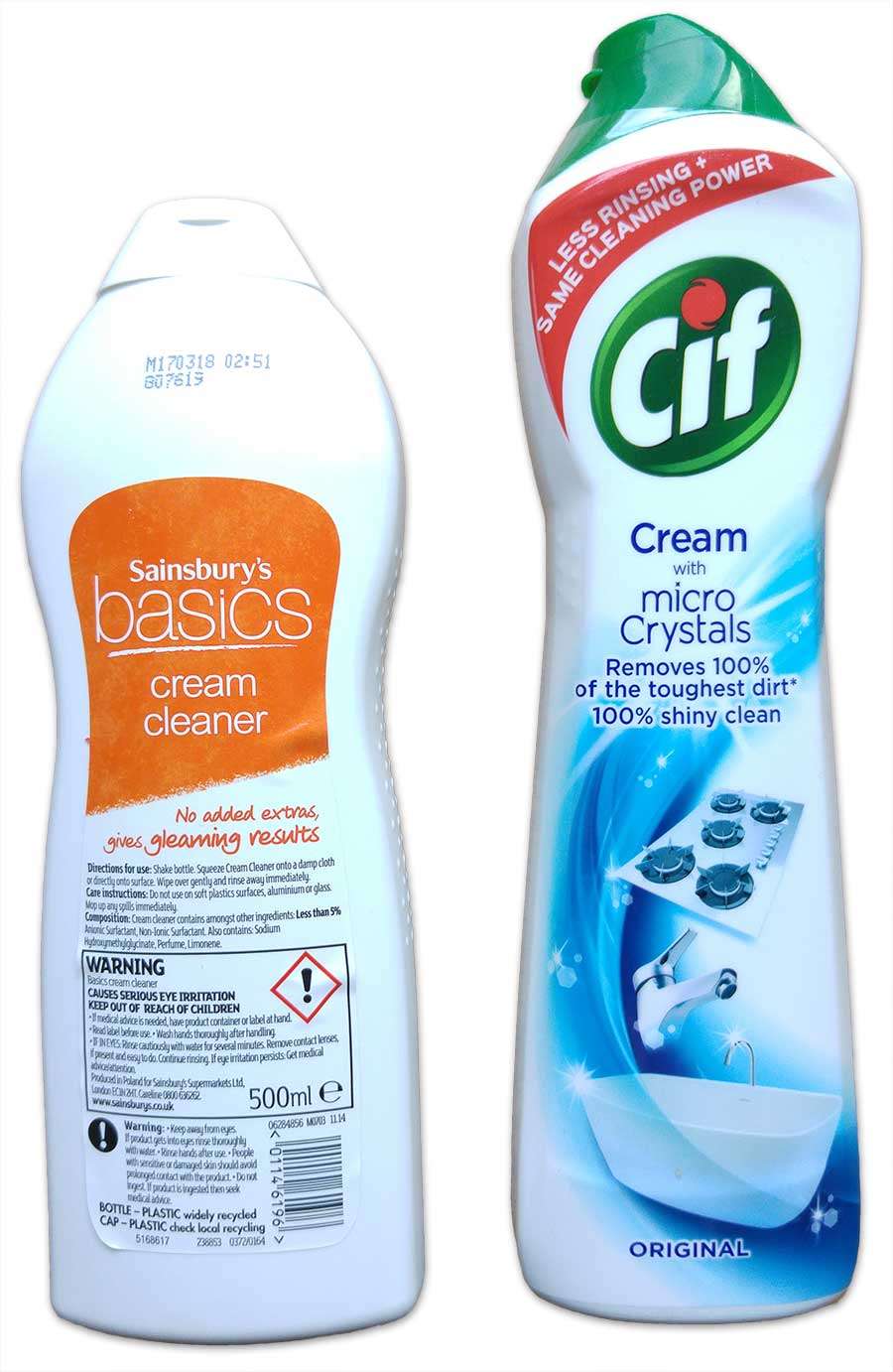CiF vs Basic Cream Cleaner Stvle